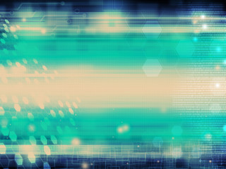 Wall Mural - blue technology background and abstract digital tech circle.copy space.