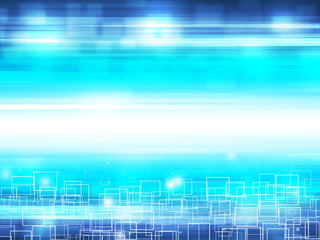 Wall Mural - blue technology background and abstract digital tech circle.copy space.