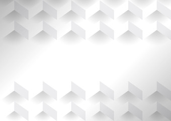 Wall Mural - white 3d geometric modern background