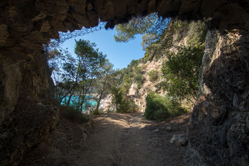 Wall Mural - The creek llorell by the way of round, Tossa de mar