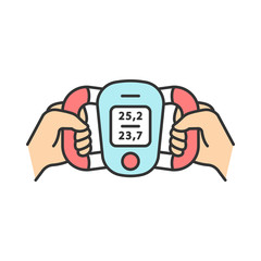 Wall Mural - Body fat monitor color icon