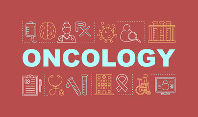 Wall Mural - Oncology word concepts banner