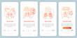© IMG visuals icons - Extended reality onboarding mobile app page screen with linear concept