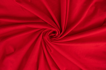 Red Fabric Swirl