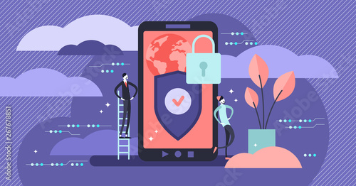 Fotomural Privacy vector illustration