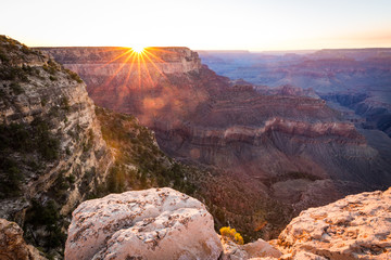 Naklejka dolina słońce pejzaż kanion panorama