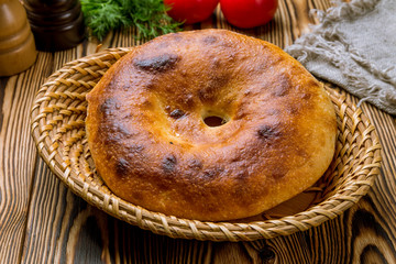 Wall Mural - Uzbek bread from tandoor gold