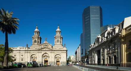 Wall Mural - Plaza de Armas square, Santiago, Chile