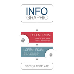 vector iinfographic template for business, presentations, web design, 2 options.