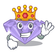 King Violet Diamond In The Cartoon Box