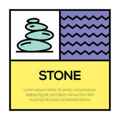 Wall Mural - STONE ICON CONCEPT