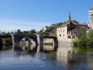 Wall Mural - La Gartempe à Montmorillon, Vienne, Poitou, France