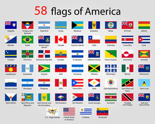 Flat Round Flags Of America - Full Vector CollectionVector