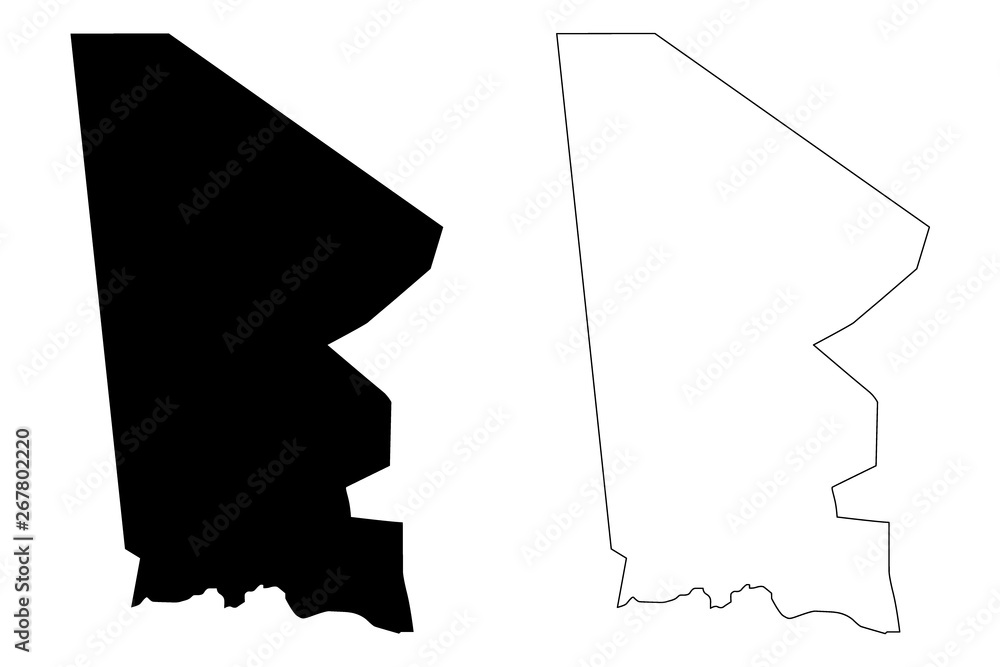 Mali State Tombouctou Region (Regions of Mali, Republic of Mali) map vector ...