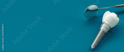 Photographie Dental care, modern clinic, 3d rendering