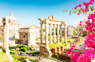 Forum - Roman ruins in Rome, Italy