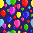 festive seamless background with balloons