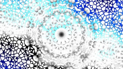 Poster - Spinning abstract magic circle. Esoteric cosmic mandala. Loop footage.