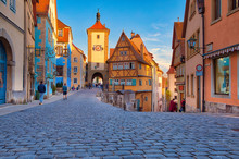 Symbolic View Of The Medieval Town Rothenburg Ob Der Tauber