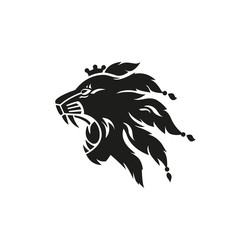 Wall Mural - lion tattoo icon. isolated drawing for use as an icon, logo, identity, in web and application design