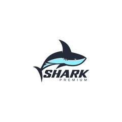 Poster - Modern professional sharks logo design illustration