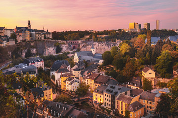 Poster - Wonderful view over the old city of Luxembourg