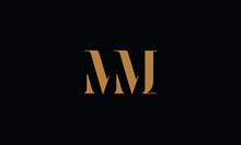 MM Logo Design Icon Template Vector Illustration Minimal Design