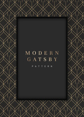 Wall Mural - gatsby patterned frame