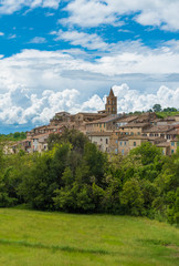 Wall Mural - Torri in Sabina (Italy) - A little medieval village in the heart of the Sabina, Lazio region, during the spring