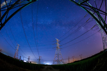 pylon and the Milky Way