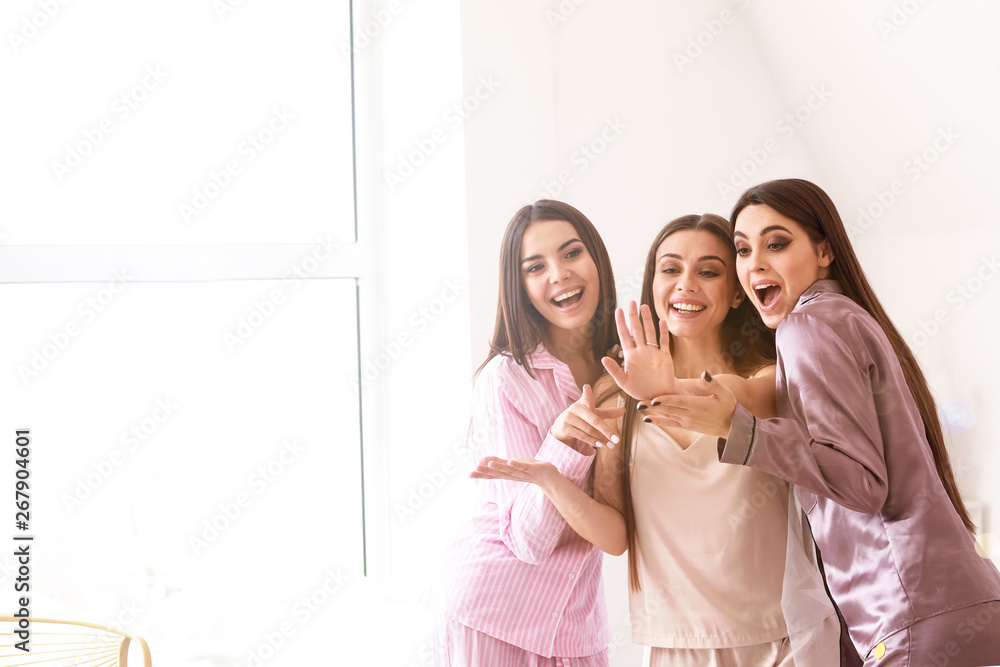 Beautiful young women at hen party