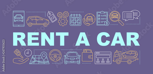 Car Rental Word Concepts Banner Buy This Stock Vector And