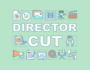 Wall Mural - Director cut word concepts banner