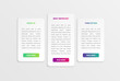 © Sebestyen Balint - Colorful modern white card template with colorful design