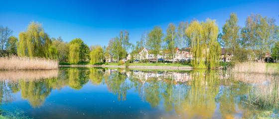 Canvas Print - Summer landscape panorama