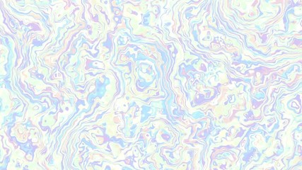 Poster - Moving random wavy texture. Psychedelic animated background. Looping footage.