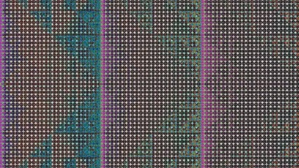 Poster - Moving futuristic geometric shapes. Abstract screensaver for video. Looping clip.