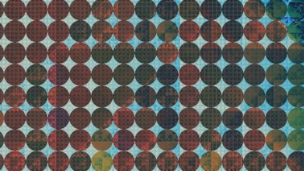 Poster - Moving futuristic geometric shapes. Abstract screensaver for video. Looping clip.