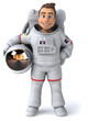 Fun Astronaut - 3D Illustration
