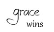 © Dorothy Art - Grace wins, typography for print or use as poster, flyer or T shirt