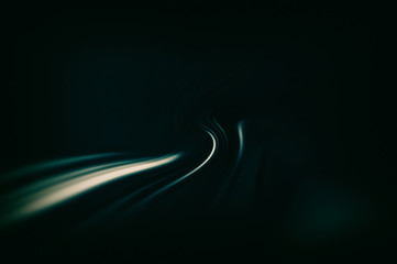 Wall Mural - Abstract light lines movement on black background.