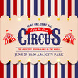Circus ticket. Carnival banner. Event pass