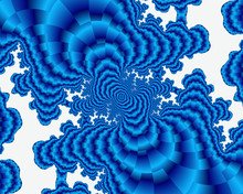 Blue White Spiral Abstract Texture, Swirls Background