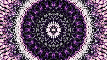 Poster - Spinning abstract magic circle. Esoteric cosmic mandala. Loop footage.