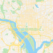 © netsign - Empty vector map of Washington, D.C., USA