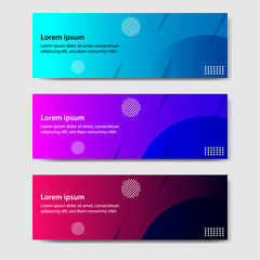vibrant gradient and futuristic background template for headline and header banner. suitable for soc