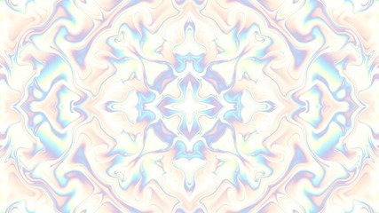 Poster - Distortion of a retro ornamental pattern. Psychedelic animated background. Transform abstract curved shapes. Looping footage.