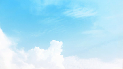 Poster - abstract blurred beautiful soft cloud background with a pastel multicolored gradient concept for wed