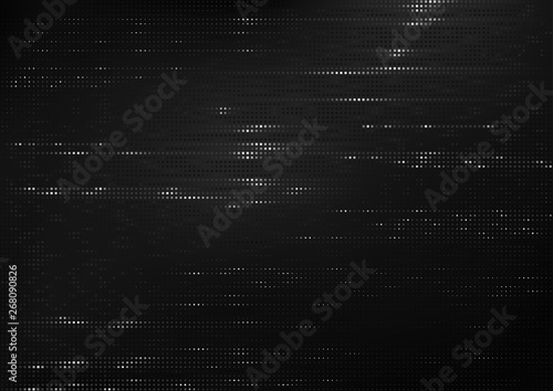 Silver Square Pattern on Dark Background - Detailed Halftone Illustration in ...