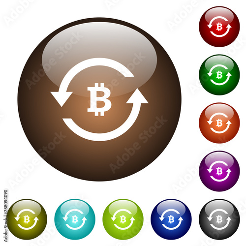 Bitcoin Pay Back Color Glass Buttons Buy This Stock Vector And - 